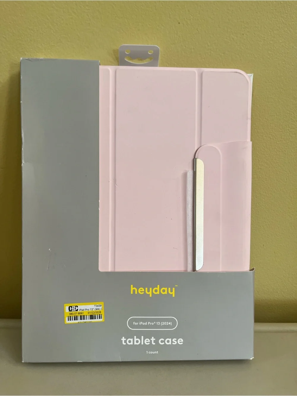 heyday Light Pink Tablet Case with Magnetic Strap For IPad 13 Pro